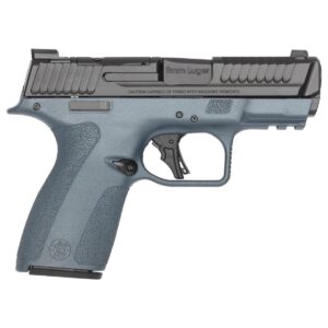 9mm Luger semi-automatic pistol on white background