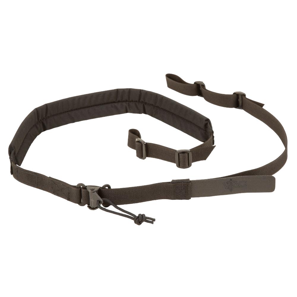 Brown padded adjustable tactical rifle sling