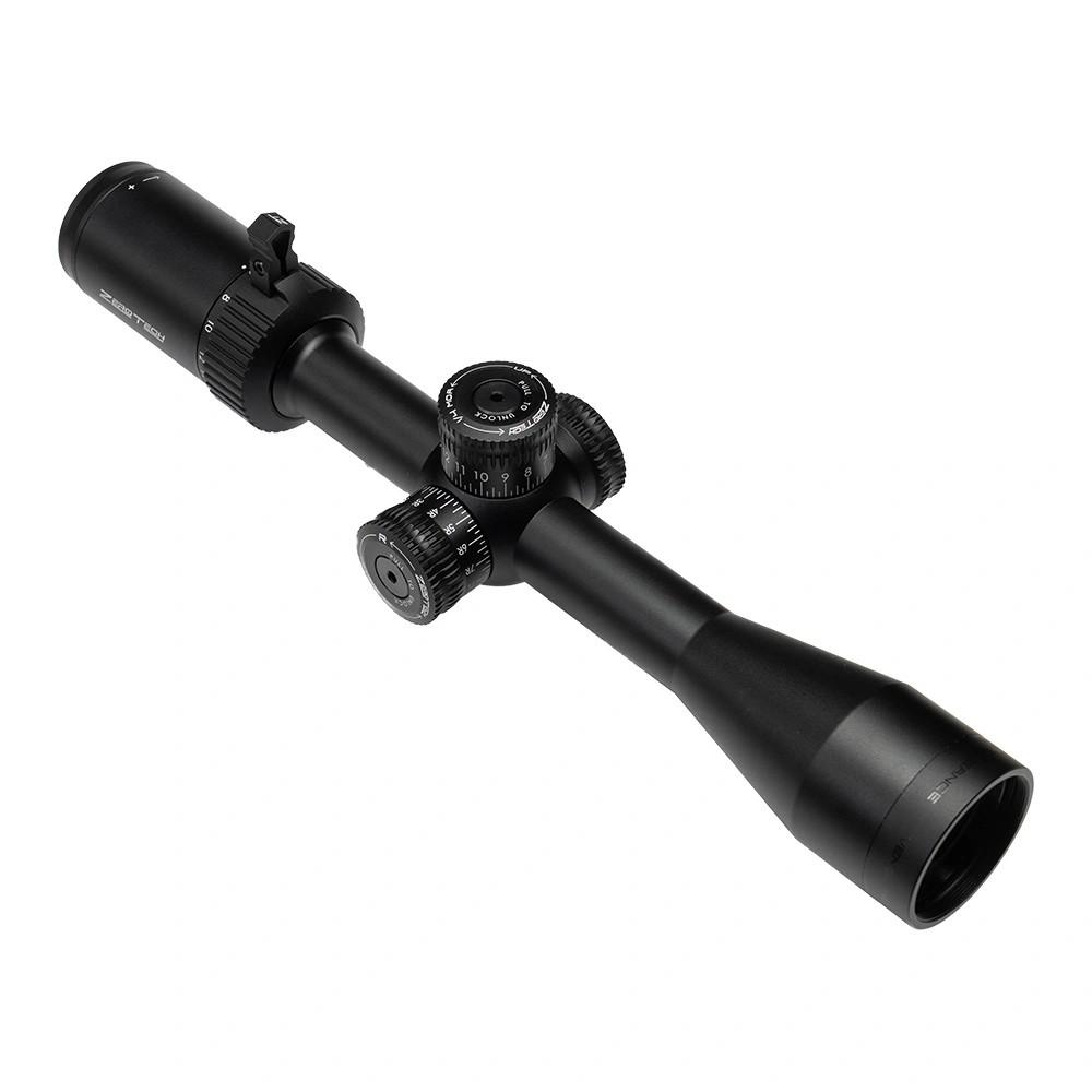 Black rifle scope isolated on white background