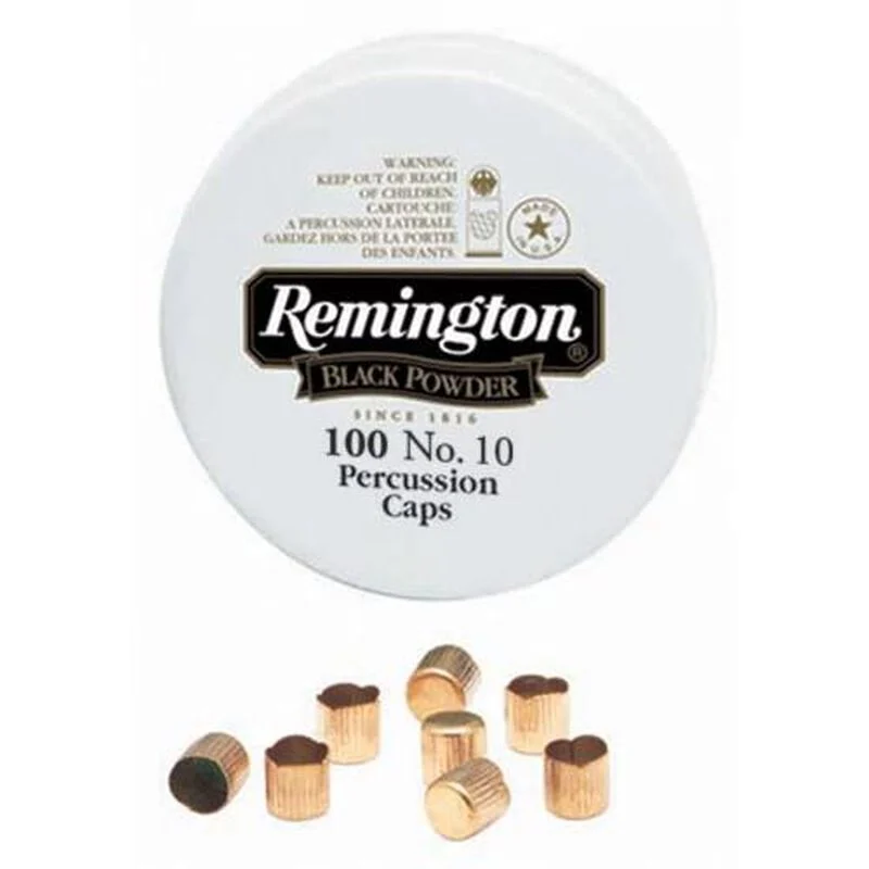 Remington Black Powder No. 10 percussion caps tin