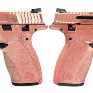 Rose gold Smith & Wesson compact pistol