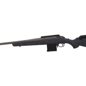 Bolt-action rifle with fluted barrel and magazine
