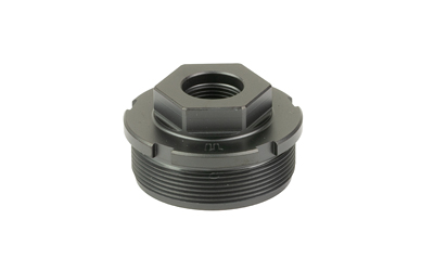 Threaded metal flange nut with hex head