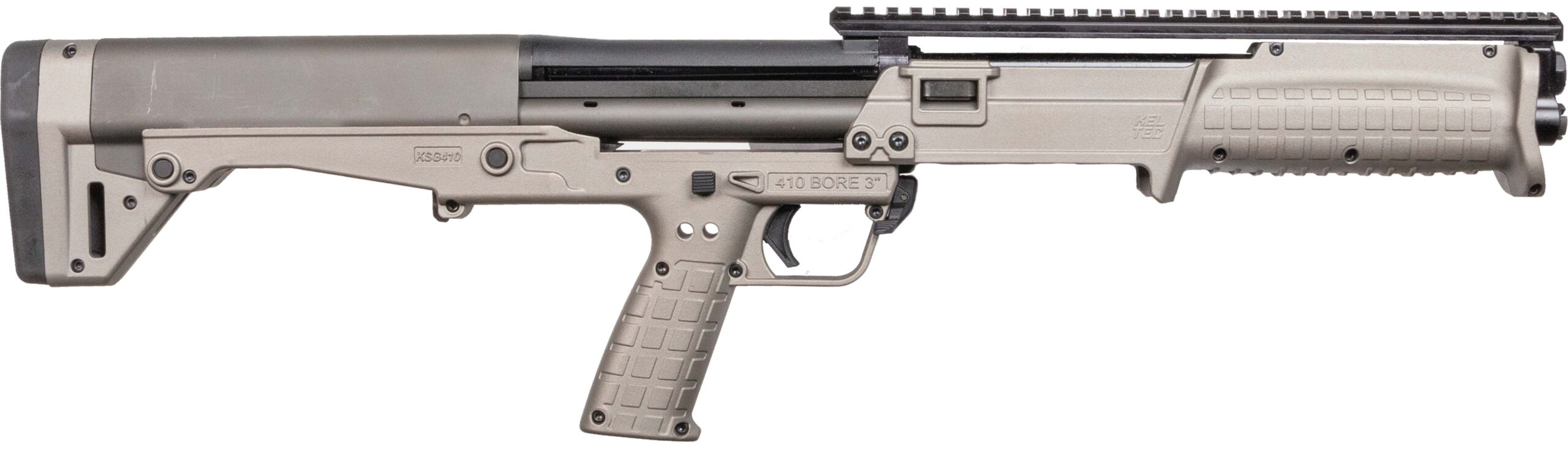 Compact bullpup .410 bore shotgun in tan