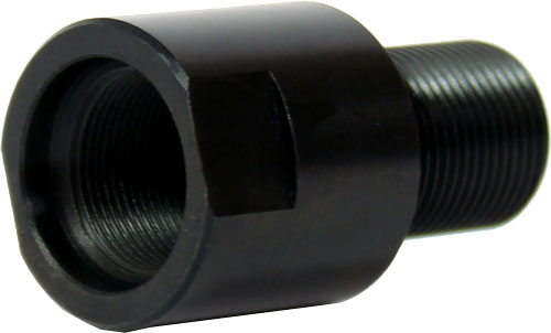 Black metal threaded pipe adapter fitting