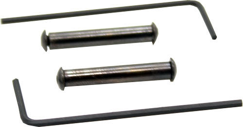 Two metal pins and two Allen wrenches