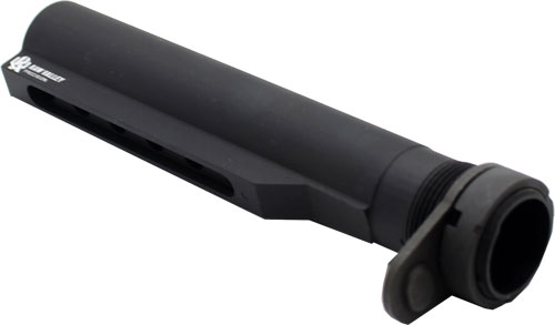 Black AR-15 buffer tube assembly