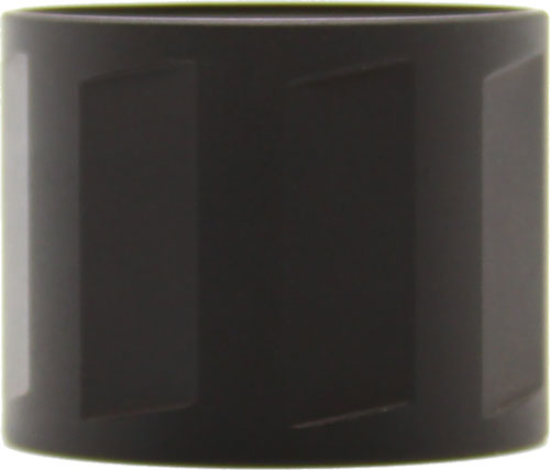 Glossy black cylindrical band on white background