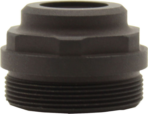 Black threaded metal pipe adapter fitting