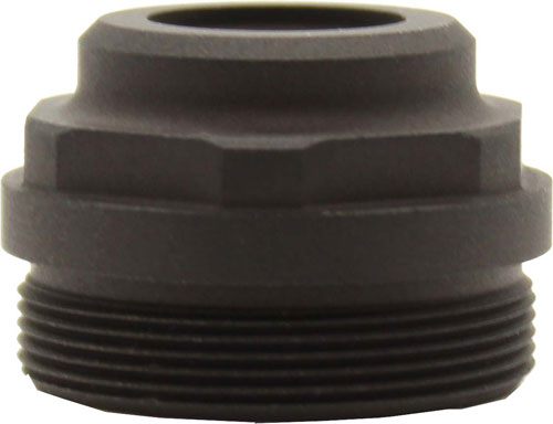 Black threaded metal pipe fitting adapter