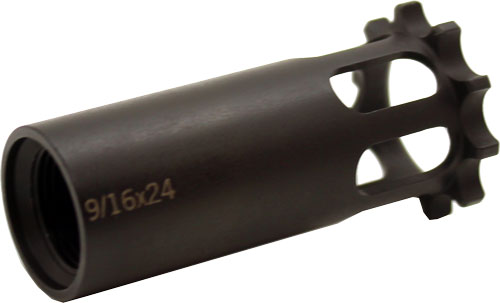Metal firearm muzzle brake with side ports