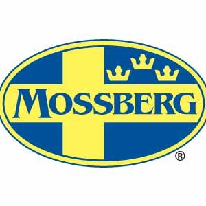 Mossberg logo with Swedish flag design
