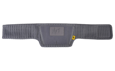 Gray adjustable waist support belt with Velcro straps