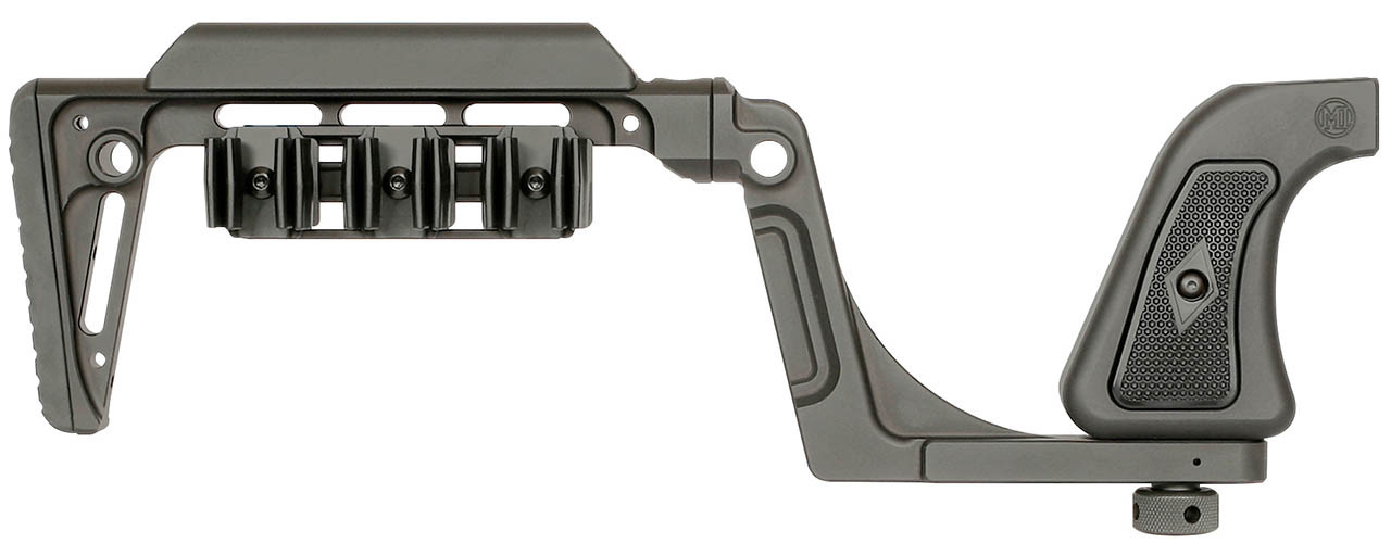Tactical pistol brace with grip and rail mount