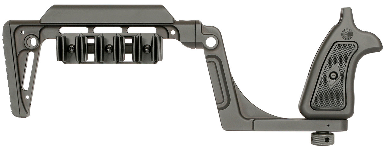 Modular firearm stock with pistol grip and rail