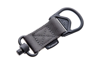 Gray paracord keychain with carabiner clip