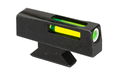 Black fiber optic front gun sight