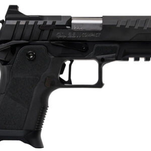 Black 9mm compact semi-automatic pistol