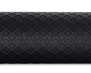 Black textured cylindrical metal attachment with hex end