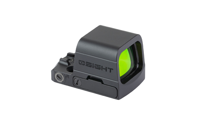 Compact reflex sight optic with green lens