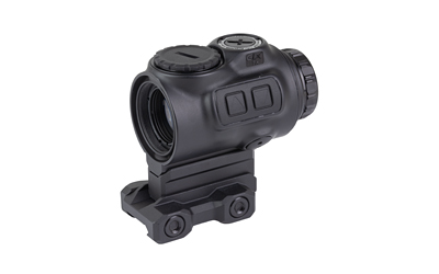 Compact black tactical red dot sight optic