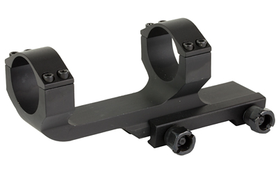 Black rifle scope mount with dual rings