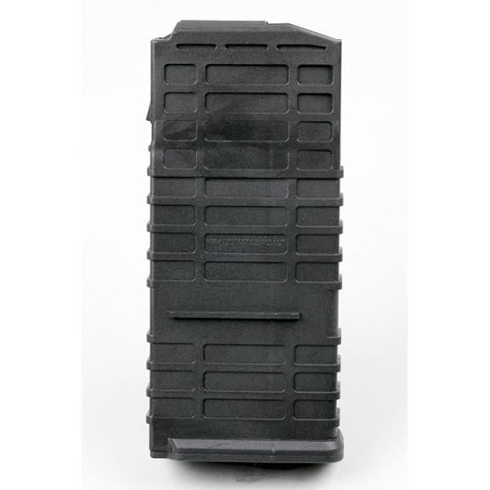 Black rifle magazine on white background