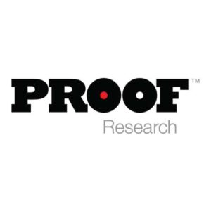 PROOF Research logo with stylized lettering