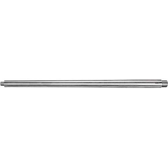 Long stainless steel cylindrical shaft with stepped ends