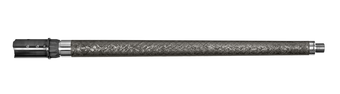 Long industrial metal shaft with threaded end