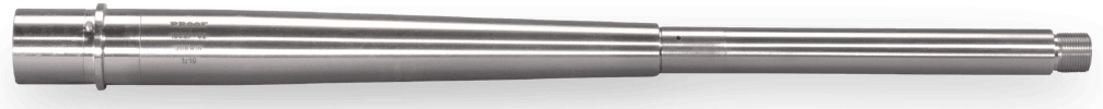 Polished steel barbell bar on white background