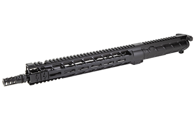Black AR-15 upper receiver assembly with handguard