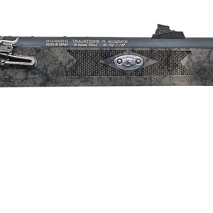 Modern muzzleloader rifle with camo stock