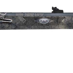 Traditional muzzleloader rifle with decorative stock