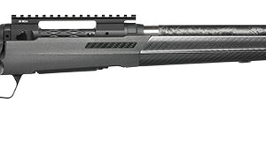 Modern bolt-action rifle with carbon fiber stock