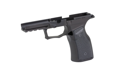 Black semi-automatic pistol frame without slide