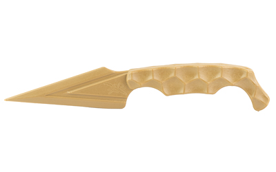 Gold tactical knife with ergonomic handle