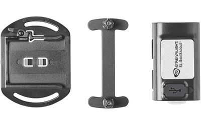 Black bike mount and USB charging components
