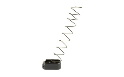 Metal spring attached to small rectangular base