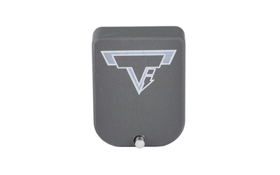 Gray wall-mounted soap dispenser with VF logo