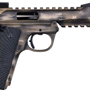 Custom .22 LR pistol with engraved slide