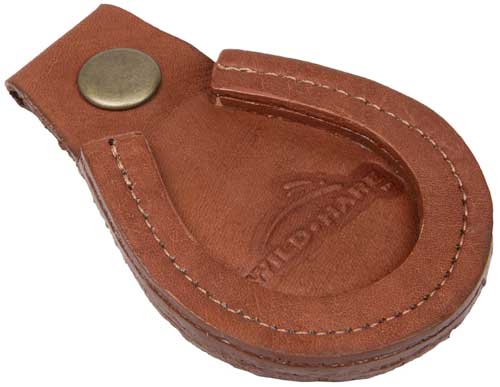 Brown leather Titleist golf tee holder pouch