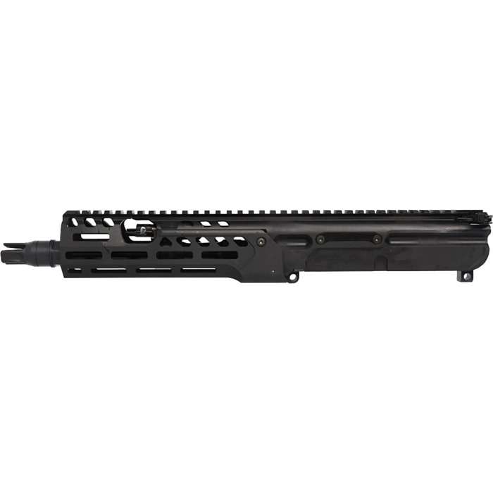 Black AR-15 upper receiver assembly