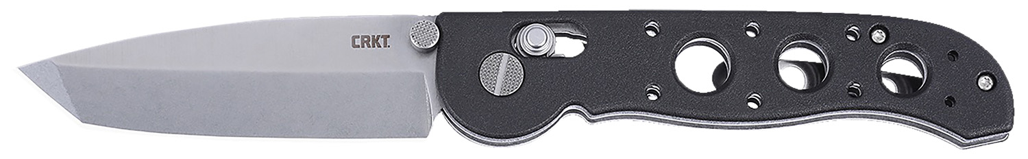 CRKT folding knife with black handle