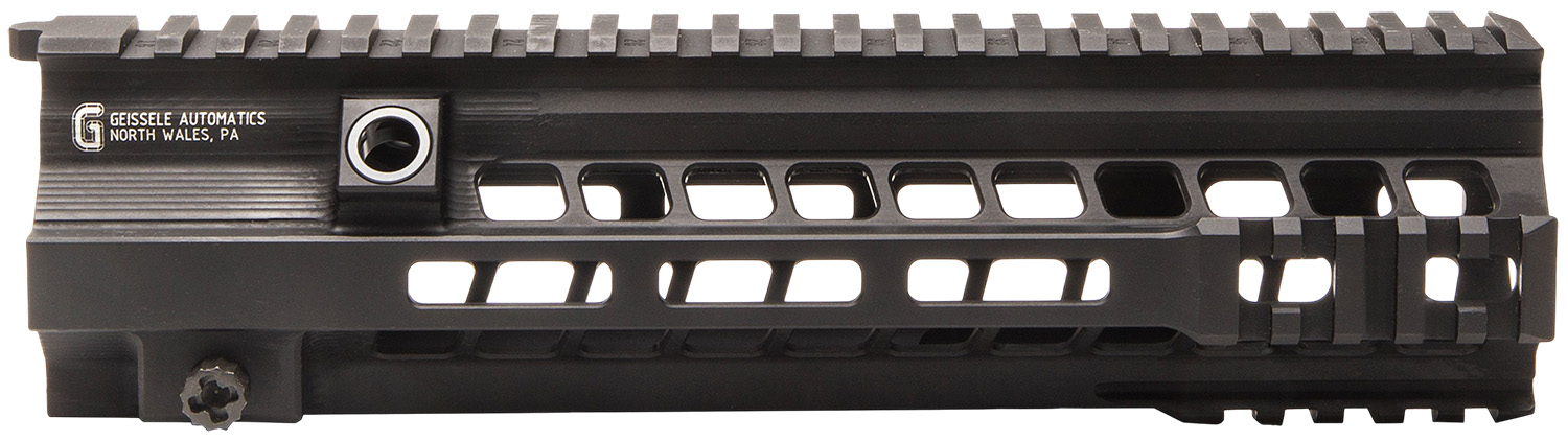 Black rifle handguard with Picatinny rail system