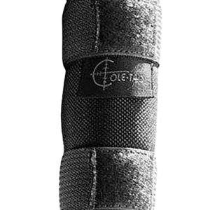 Textured cylindrical padded grip with logo