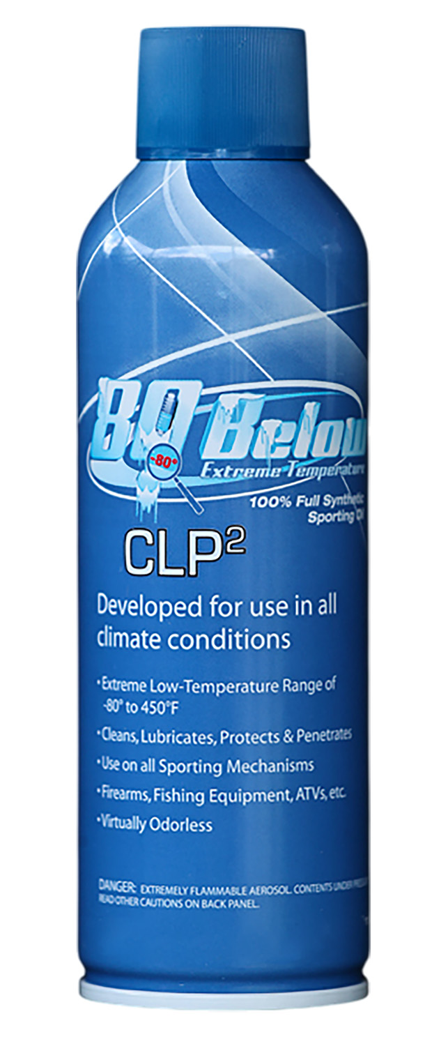 Blue CLP2 synthetic sporting oil bottle