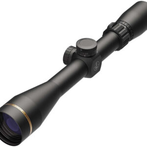 Black rifle scope isolated on white background