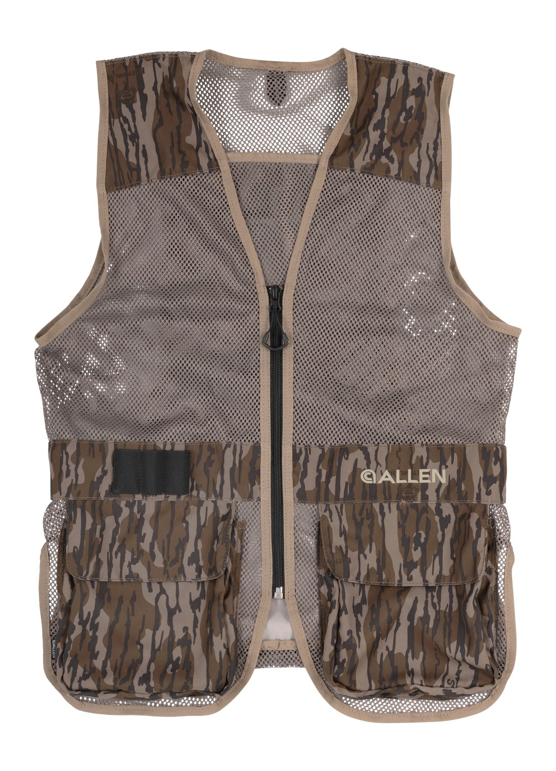 Camouflage mesh utility vest with multiple pockets