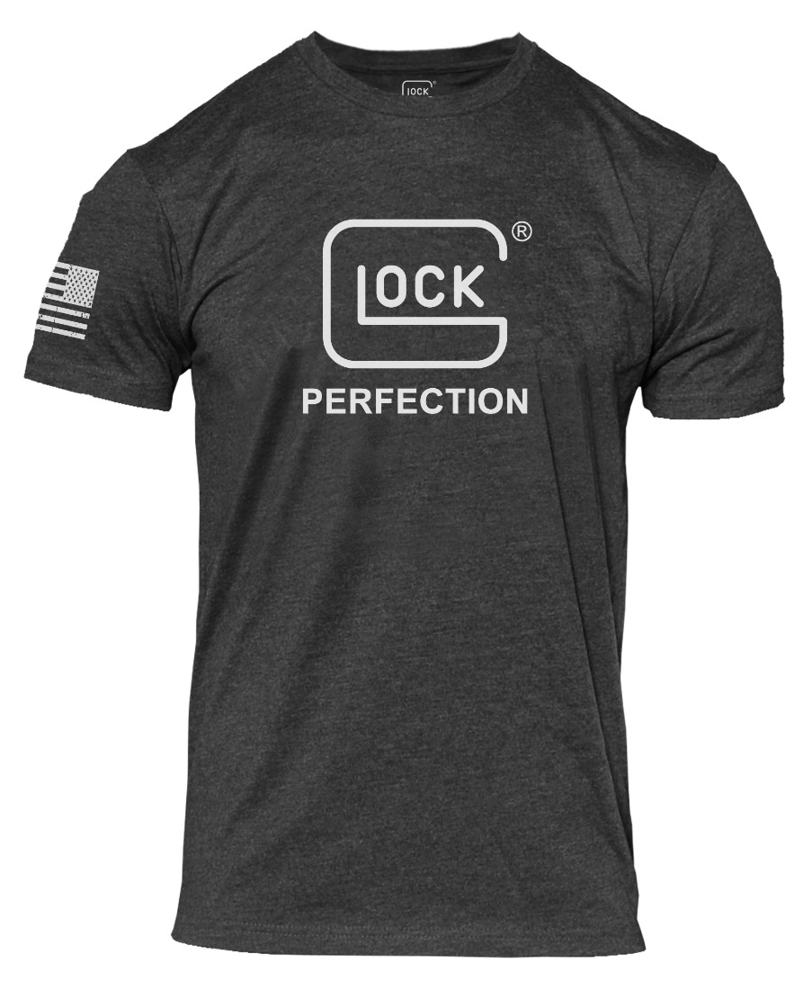 Dark gray Glock Perfection logo T-shirt